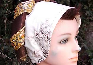 Flämische Haube Stil 16. Jh.