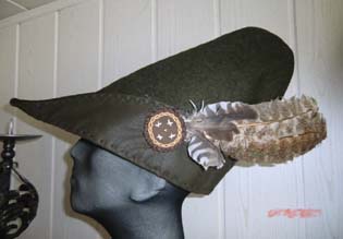 Jägerhut Stil 14. Jh.