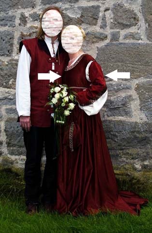 Hochzeitskleid Stil ital. Frührenaissance