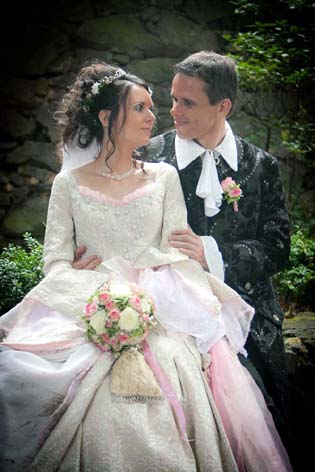 Hochzeitspaar Stil Barock
