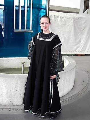 Gewand Kostüm schwarz