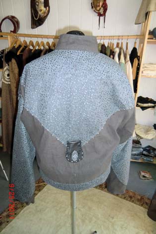 Jacke grau hinten