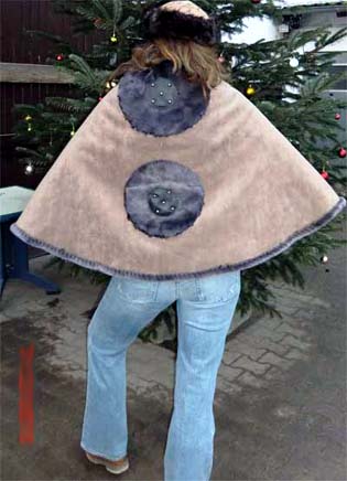 Poncho/Pelerine hinten