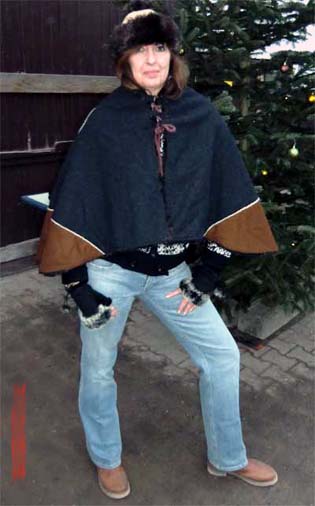 Poncho/Pelerine vorn