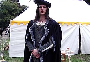 Herren Gewand Italienische Frührenaissance Stil 15. Jh.